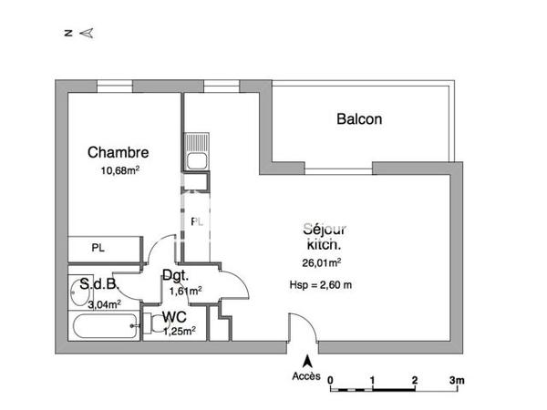 Location Appartement 2 pièces 42.59 m² - 76 BOULEVARD DE SOUVILLE Carpentras 84200
