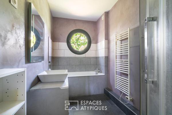 Maison familiale avec jardin et plan d’eau privé