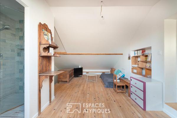 Maison familiale avec jardin et plan d’eau privé