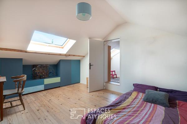 Maison familiale avec jardin et plan d’eau privé