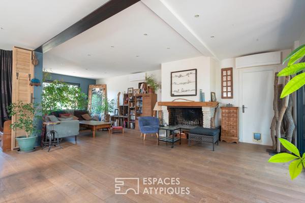 Maison familiale avec jardin et plan d’eau privé