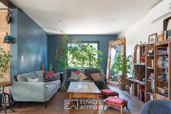 Maison familiale avec jardin et plan d’eau privé