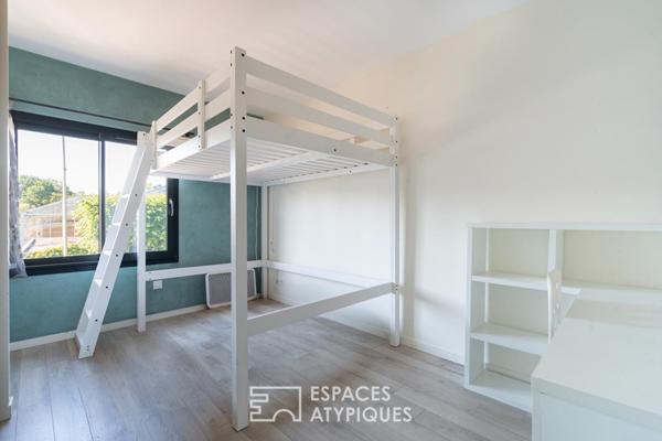 Maison familiale avec jardin et plan d’eau privé