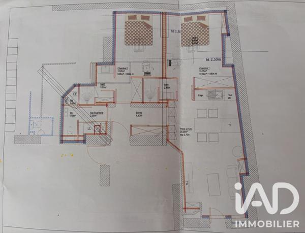 Appartement à vendre 3 pièces 37 m² Lyon 6
