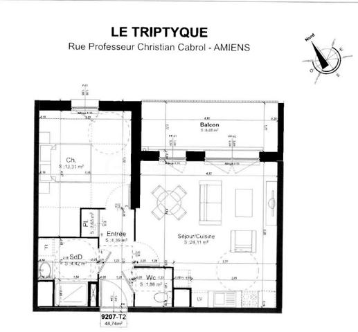 Appartement de 49 m²