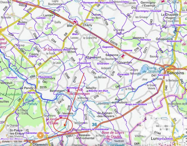 Terrain à vendre 133 671 m² Charenton-du-Cher