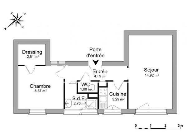 Location Appartement 2 pièces 37.53 m² - 205-227 RUE DE LA LIBERATION Saint Jean De Maurienne 73300