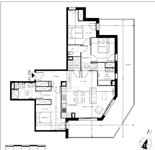 Appartement à vendre 5 pièces 100,2 m² Pessac