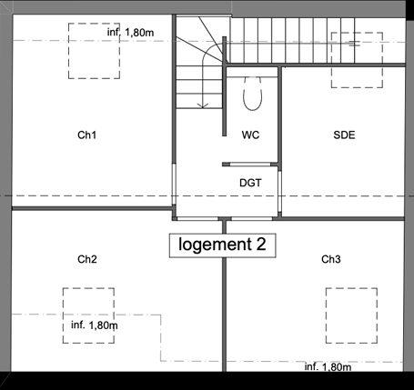 Hyper centre - Maison T4 rénovée - Extérieur - 2 parkings