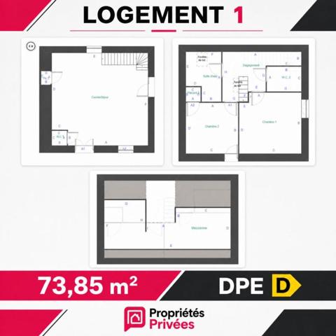 CANCALE 35260 -CORPS DE FERME COMPOSÉ DE 5 LOGEMENTS  400 M2 HABITABLE AU TOTAL