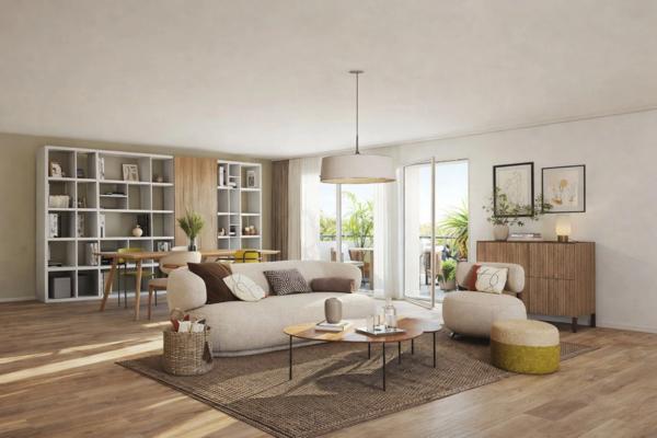 COMBRIT Sainte Marine (29) - Résidence "LES EMBRUNS" Appartement T1 bis de 32 m² habitable avec 1 balcon et 1 place de parking