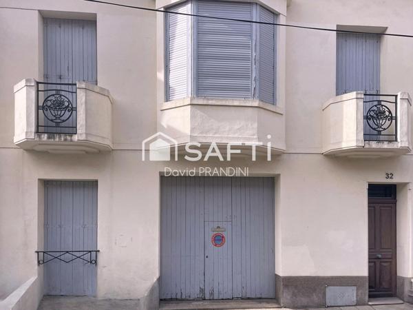 MAISON T5 AVEC GRAND GARAGE ET SOUS-SOL DANS QUARTIER RECHERCHÉ DE BÉZIERS