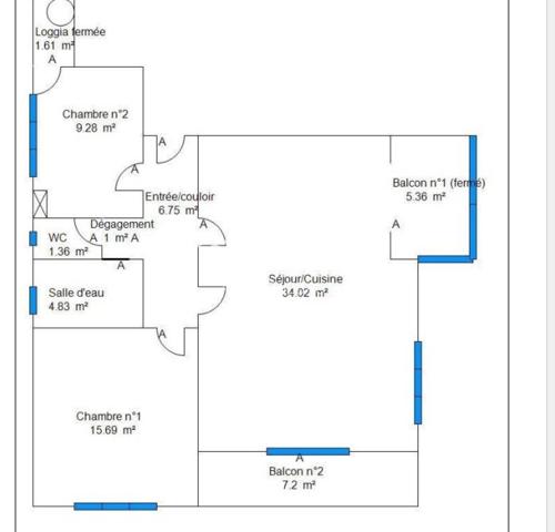 Appartement 72 m² – Base Nature et plages à pied