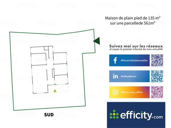 Maison 4 pièces - 110 m² Exclusivité efficity