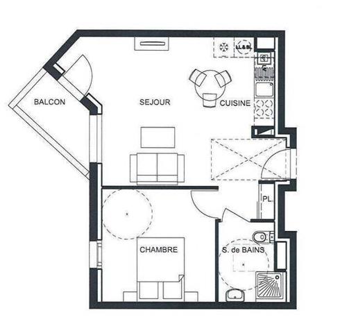 Appartement 2 pièces - 44000 Nantes -  Rond-point de Rennes