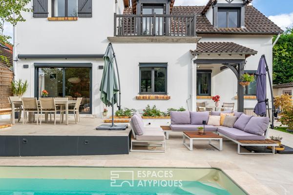 La maison contemporaine et sa dépendance aménagée