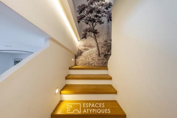 La maison contemporaine et sa dépendance aménagée