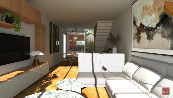 Cabriès (13480) Maison duplex à rénover de 80m2 sur 422 m2 de terrain.
