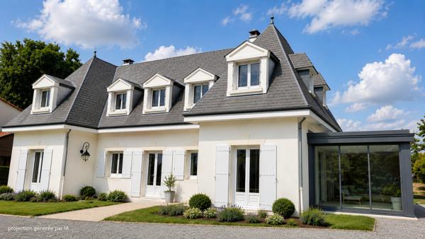 Maison Vertou 6 pièces 198 m2 sur une parcelle, avec piscine et étang, de 6316m².