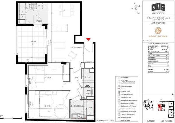 Appartement (neuf) à vendre 3 pièces 71 m² Caluire-et-Cuire