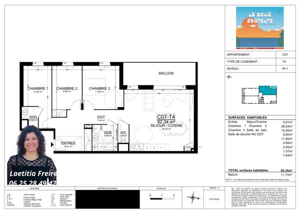 Appartement 4 pièces - 83 m²