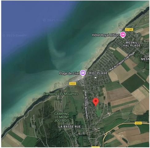 appartement neuf type T2 à vendre CRIEL SUR MER (76) surface habitable 48.01 m2 + balcon 5.17 m2 + park s-sol