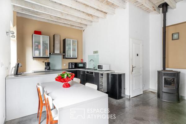 Ancienne grange réhabilitée en duplex avec terrasse