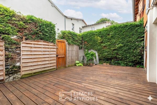 Ancienne grange réhabilitée en duplex avec terrasse