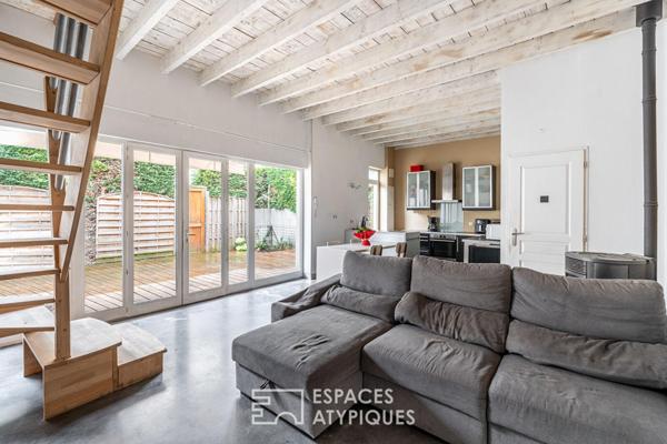 Ancienne grange réhabilitée en duplex avec terrasse