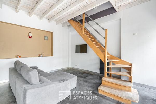 Ancienne grange réhabilitée en duplex avec terrasse
