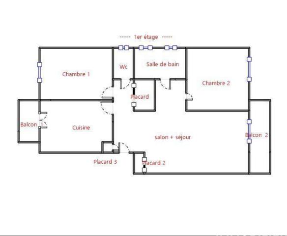 Appartement à vendre 3 pièces 62,69 m² Valence