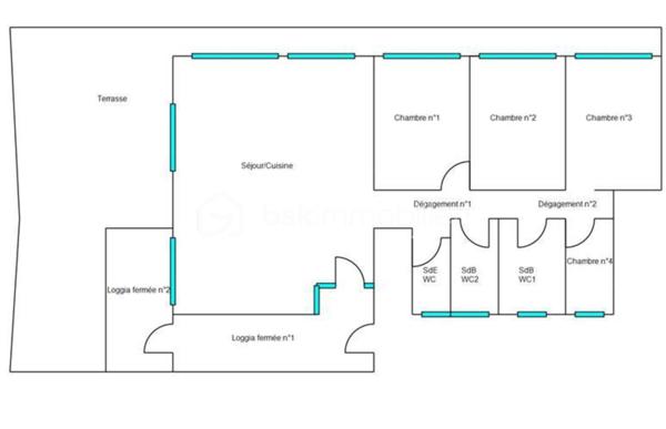 Appartement de 136 m²