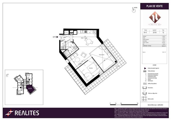 Appartement 2 Pièces 56 M² - 1 rue Sylvie Beguin 35000 Rennes,  
Rennes 35000