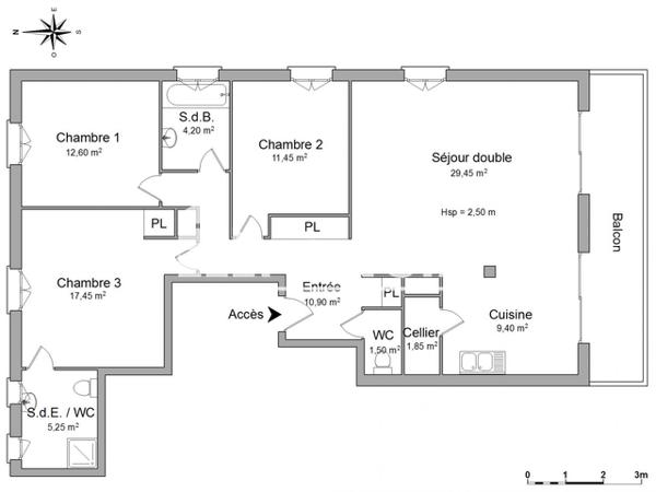 Location Appartement 4 pièces 104.05 m² - 28 ET 32 AVENUE DE LA GARE Divonne Les Bains 01220