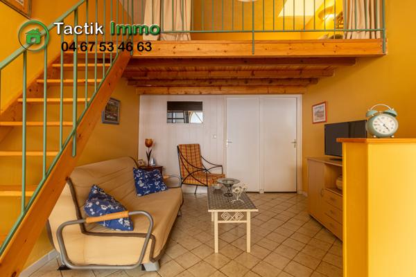 Sète centre ville, appartement 2 pièces + mezzanine