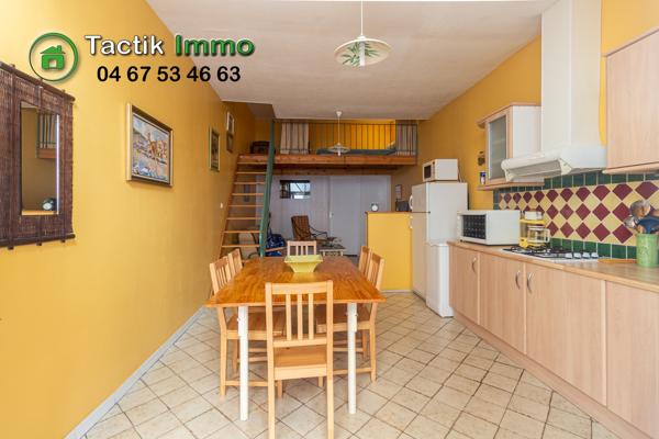 Sète centre ville, appartement 2 pièces + mezzanine