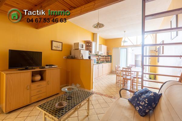Sète centre ville, appartement 2 pièces + mezzanine
