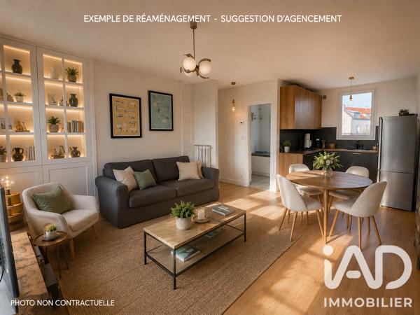 Appartement à vendre 3 pièces 57,75 m² Montmorency