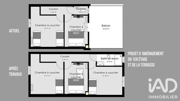 Maison à vendre 4 pièces 102 m² Colombes