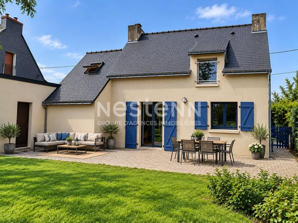 A VENDRE sur Grand Champ Maison néo-bretonne 78 m²  2 chambres Jardin 497 m² Garage