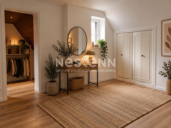 A VENDRE sur Grand Champ Maison néo-bretonne 78 m²  2 chambres Jardin 497 m² Garage