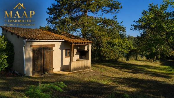Maison 6 pièces – 133 m² – Terrain 1 661 m² – Limogne-en Quercy 191 000 €