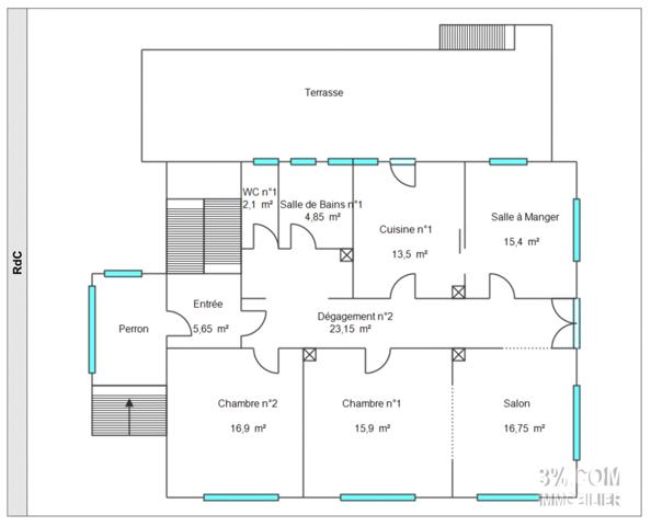 3%.COM EXCLUSIVITÉ à MOMMENHEIM, maison individuelle de 230m², 6 chambres Mommenheim (67670)