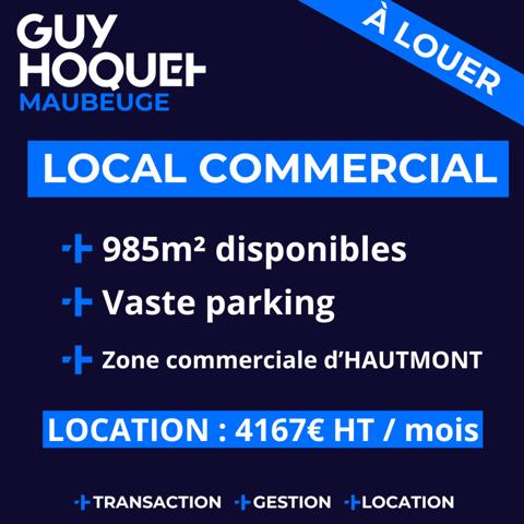 À louer - locaux de 985 m² à Hautmont