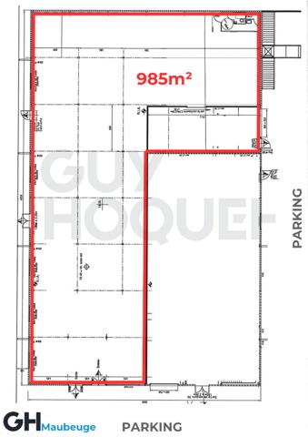 À louer - locaux de 985 m² à Hautmont