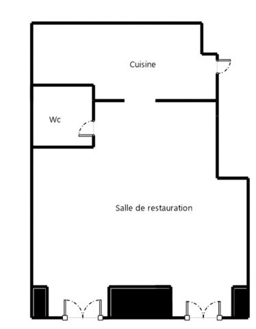 Local commercial 60m² + 70m² de sous-sol