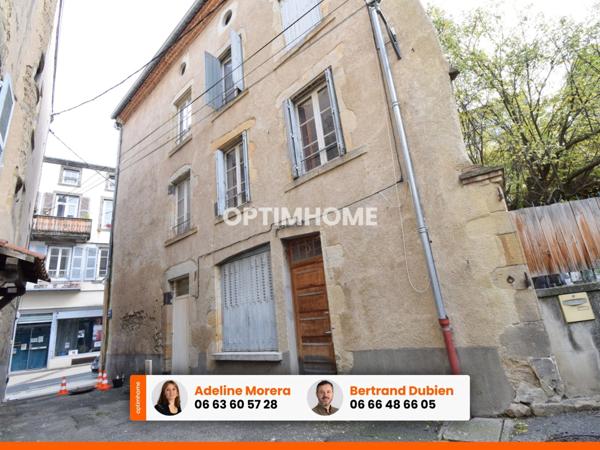 *** EXCLUSIVITE *** APPARTEMENT + LOCAL COMMERCIAL LOUÉ + DÉPENDANCE *** BILLOM CENTRE 63160 ***