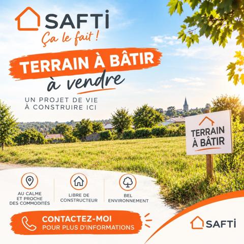 Terrain constructible de 2178m2, hors lotissement