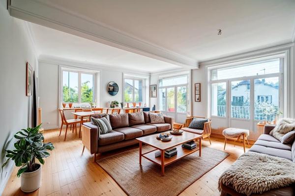 149m2 au rdc d'une maison très lumineuse, avec beaux volumes et jardin privatif.