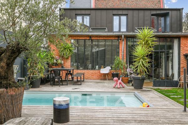 Colombes - Maison type loft avec piscine